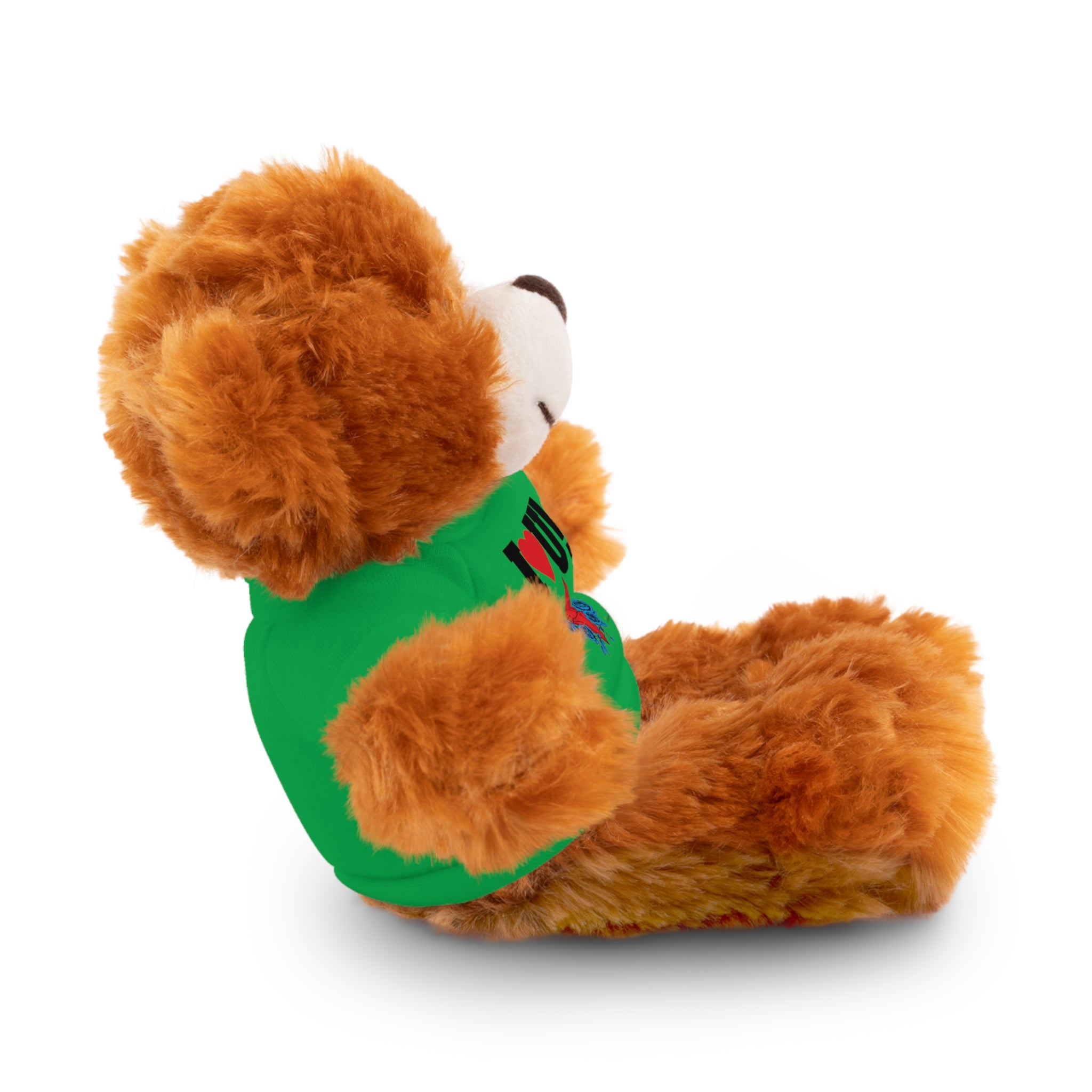 Plush Bear with Branded Tee – Red Diamond and Blue Roses Teddy