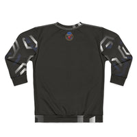 Geometric Black Crewneck Sweatshirt
