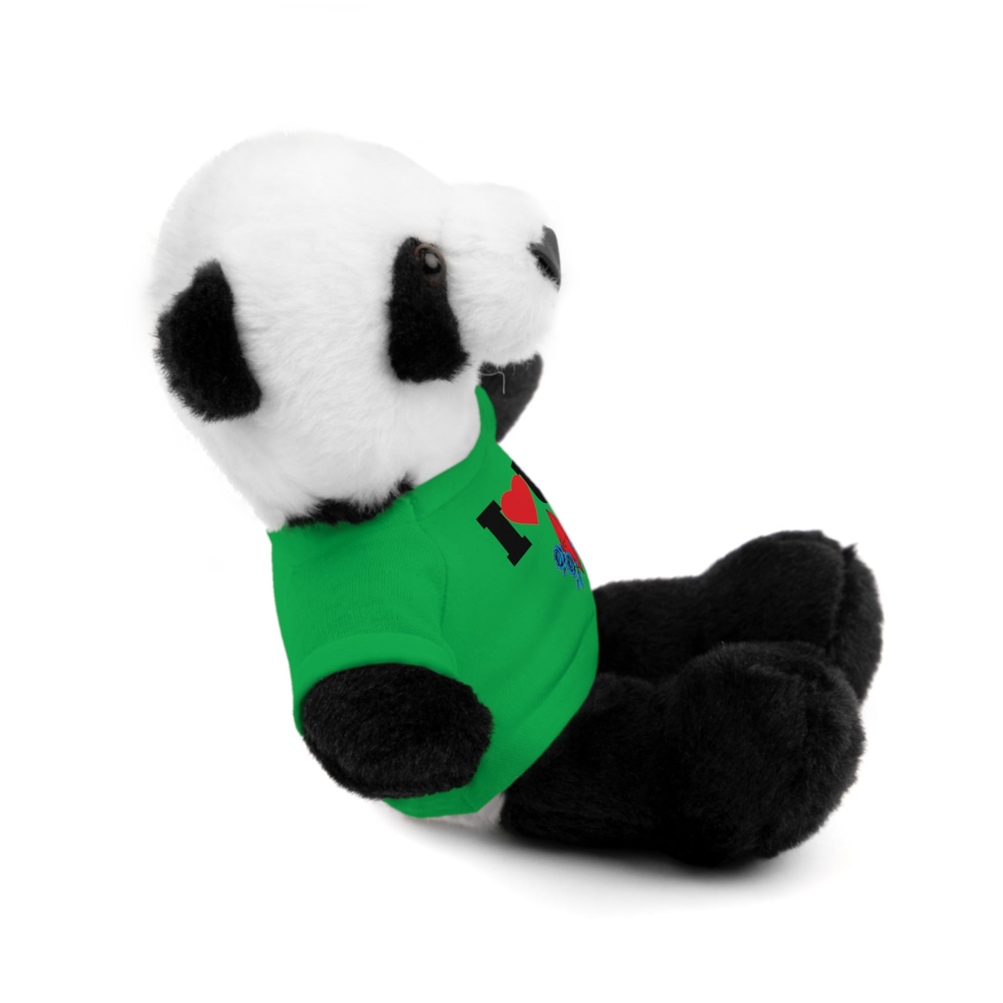 Plush Bear with Branded Tee – Red Diamond and Blue Roses Teddy