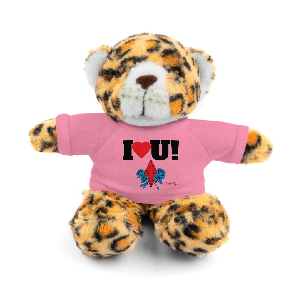 Plush Bear with Branded Tee – Red Diamond and Blue Roses Teddy
