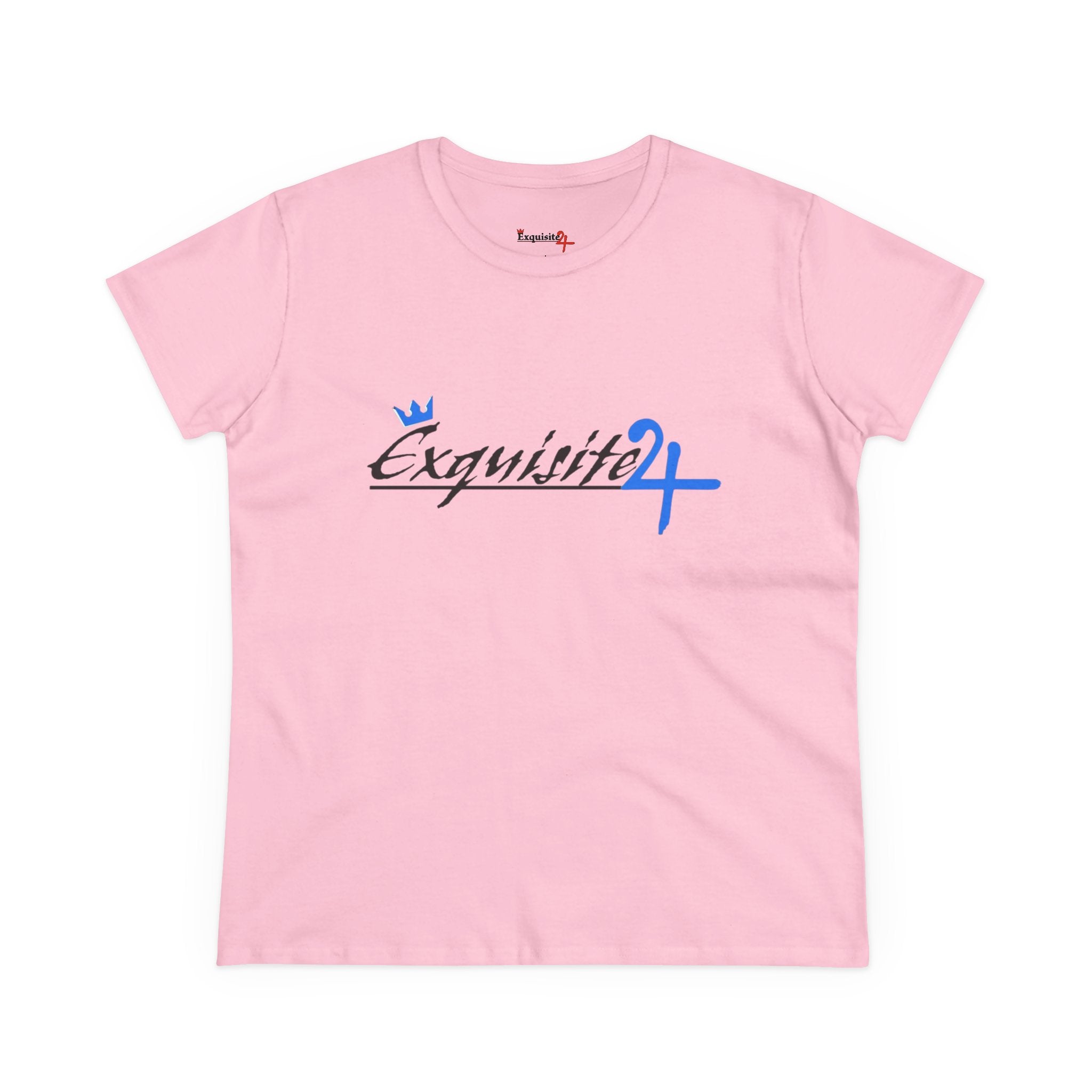 Cursive Exquisite 24 Blue Accent Logo Women's Graphic Tee