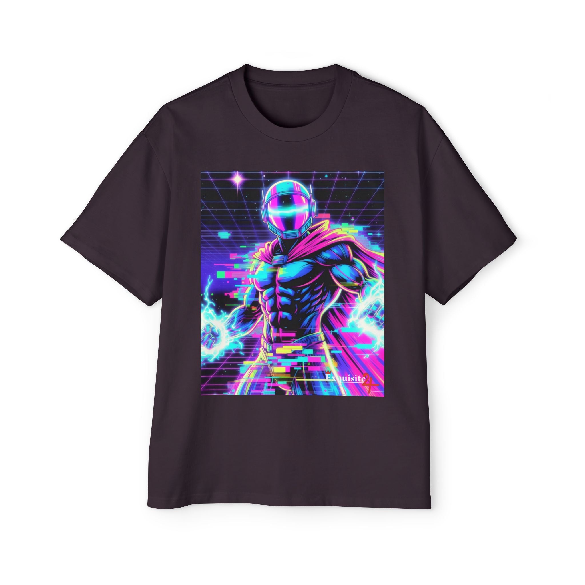 Graphic Tee — Retro Cyberhero Oversized Tee