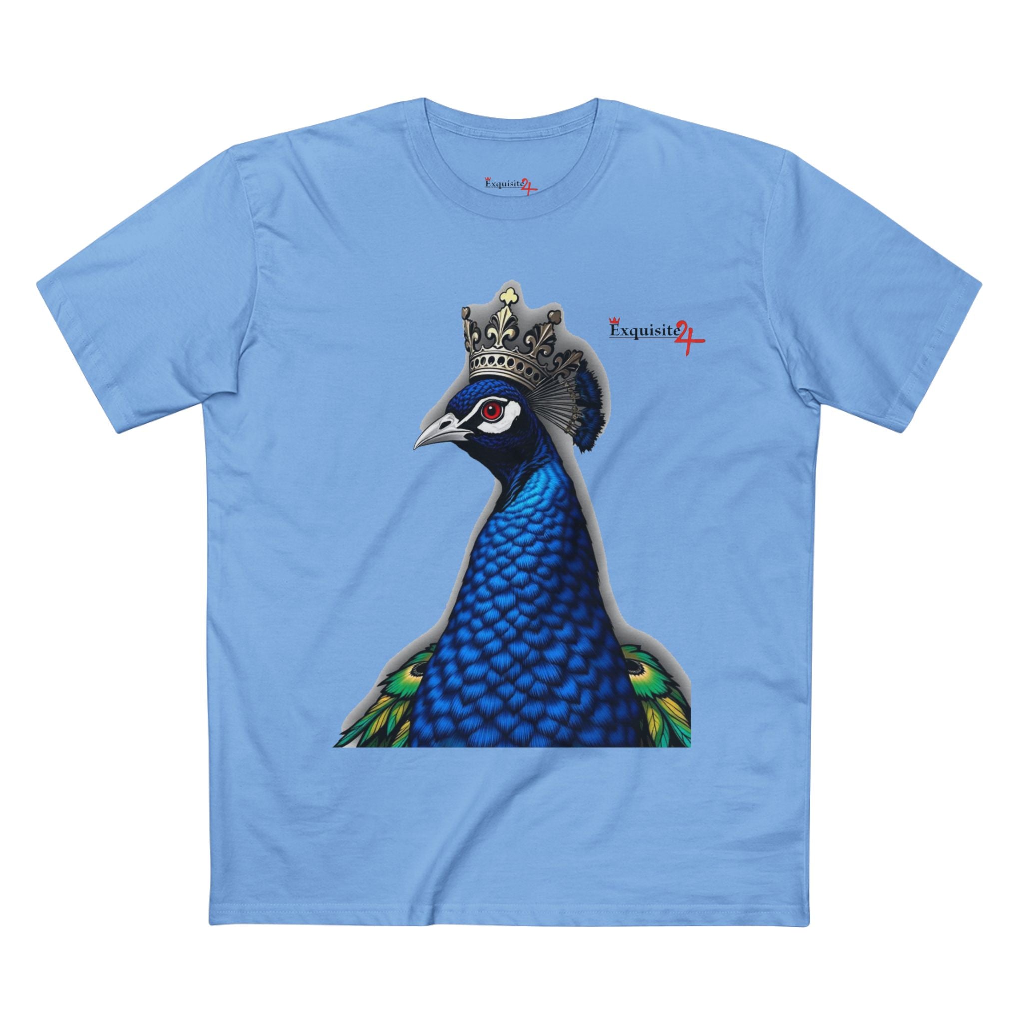 Crowned Blue Peacock Graphic Tee