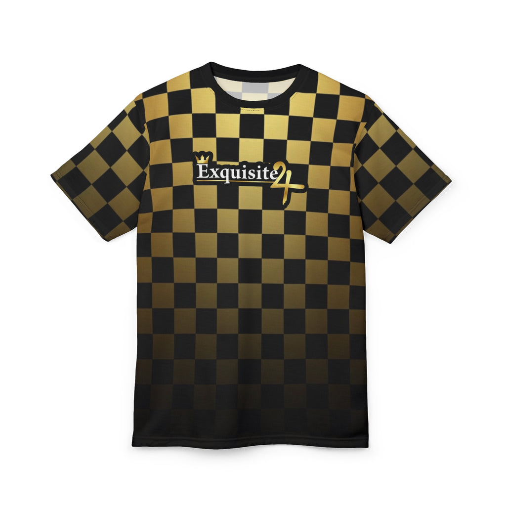 Exquisite 24 Gold Checkerboard Tee