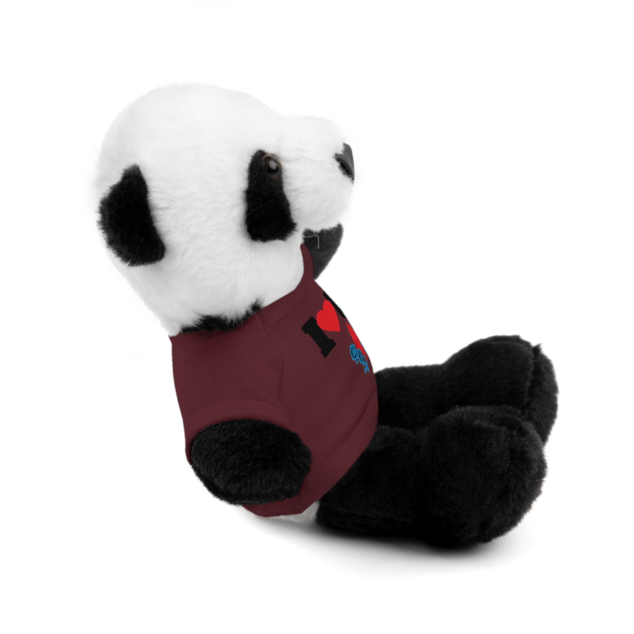 Plush Bear with Branded Tee – Red Diamond and Blue Roses Teddy