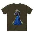 Crowned Blue Peacock Graphic Tee