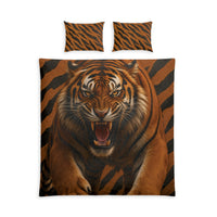 Tiger Strike Cotton Duvet Cover Set