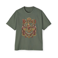 Paisley "BLESSED" Oversized Graphic Tee