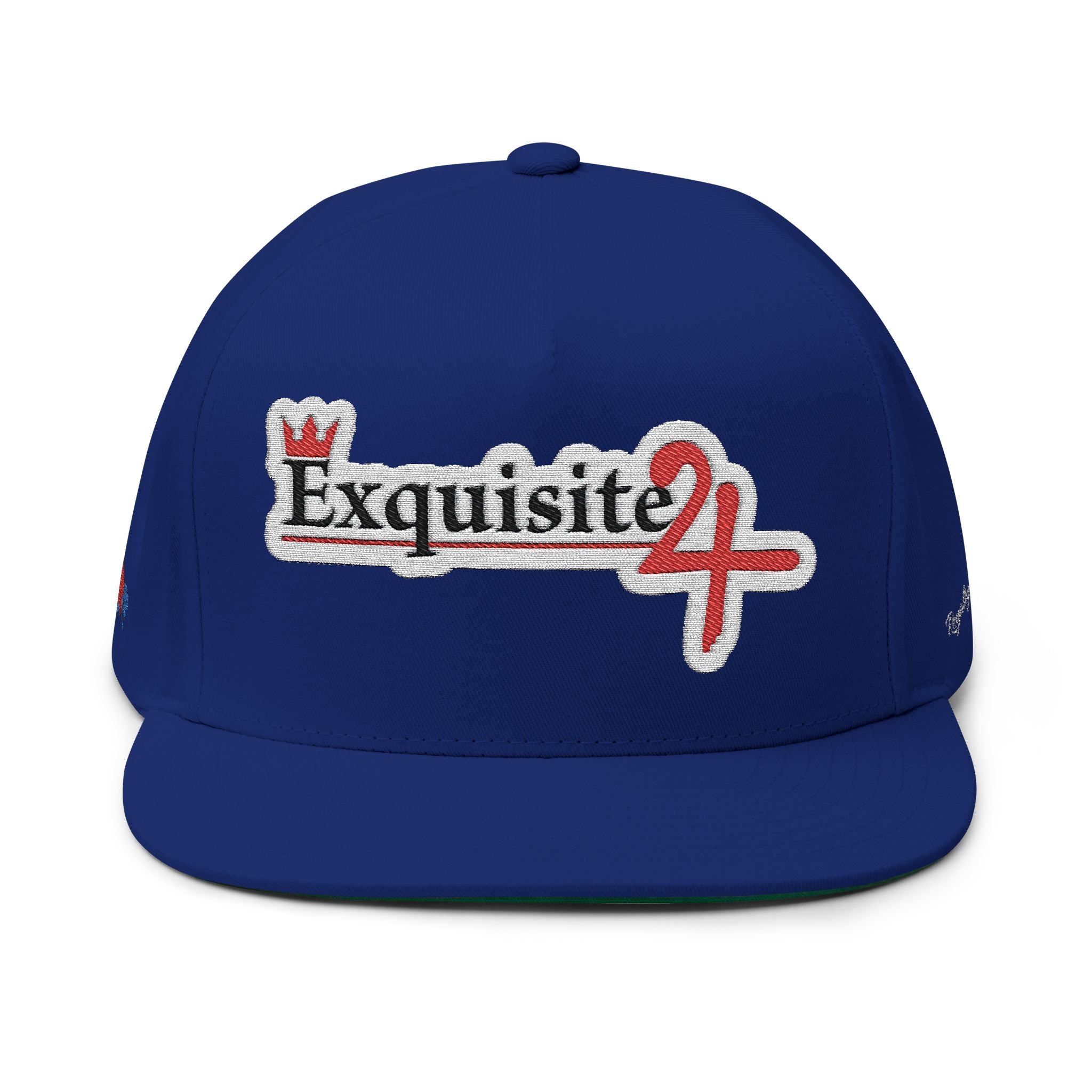 Classic Exquisite 24 Embroidered Flat Bill Cap