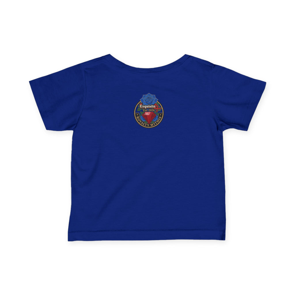 Infant Tee — "Daddy's Prince" Baby T‑Shirt with Crowned Angel Design