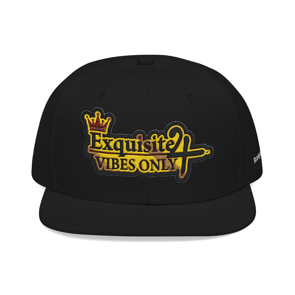 Exquisite 24 VIBES ONLY Embroidered Snapback Hat — Vintage Script Logo Streetwear Cap