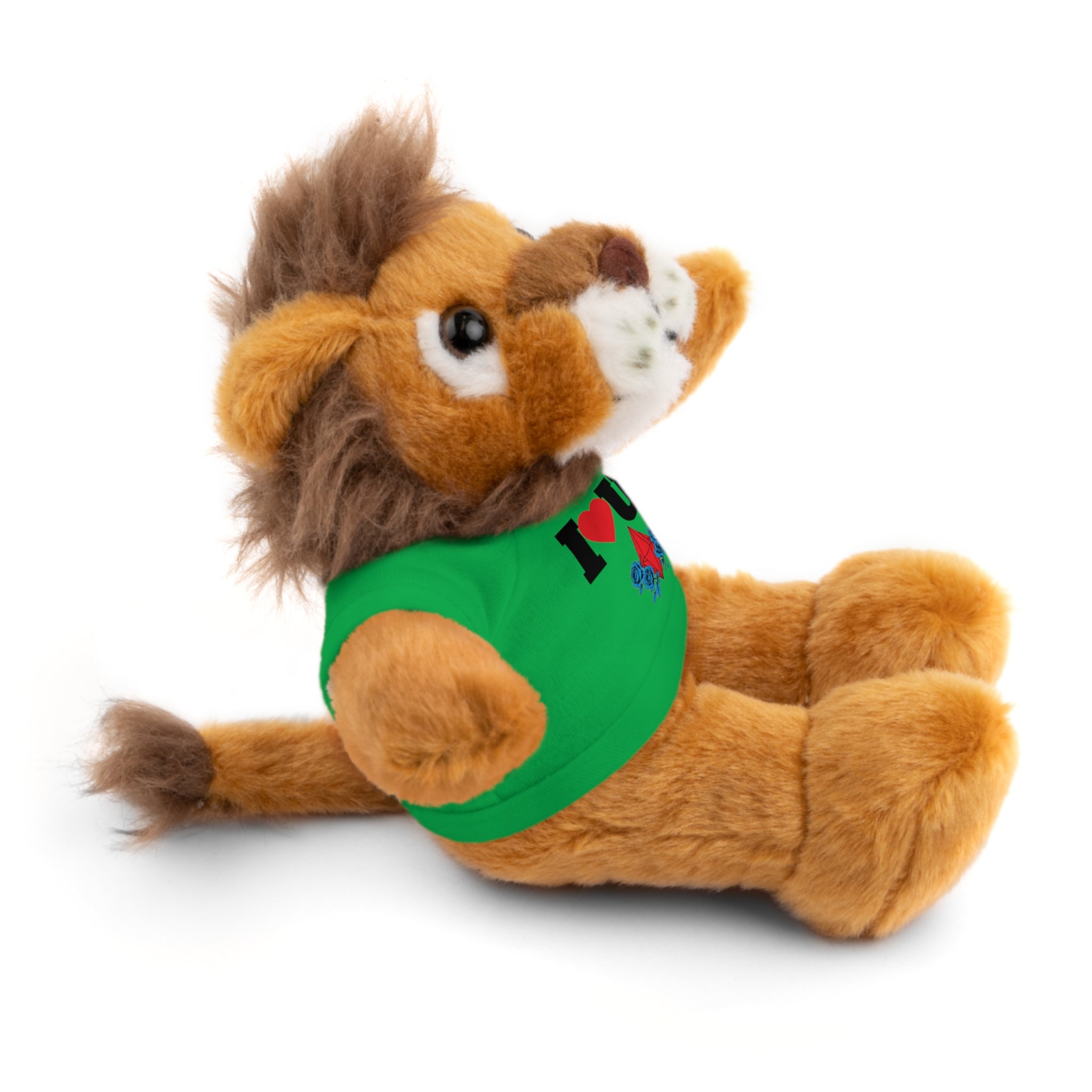 Plush Bear with Branded Tee – Red Diamond and Blue Roses Teddy