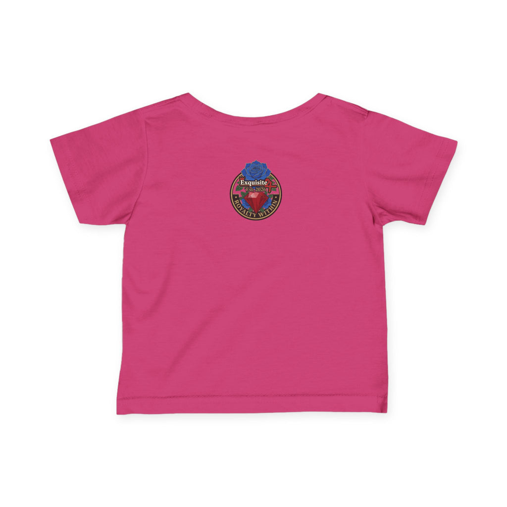 Infant Tee — "Daddy's Prince" Baby T‑Shirt with Crowned Angel Design