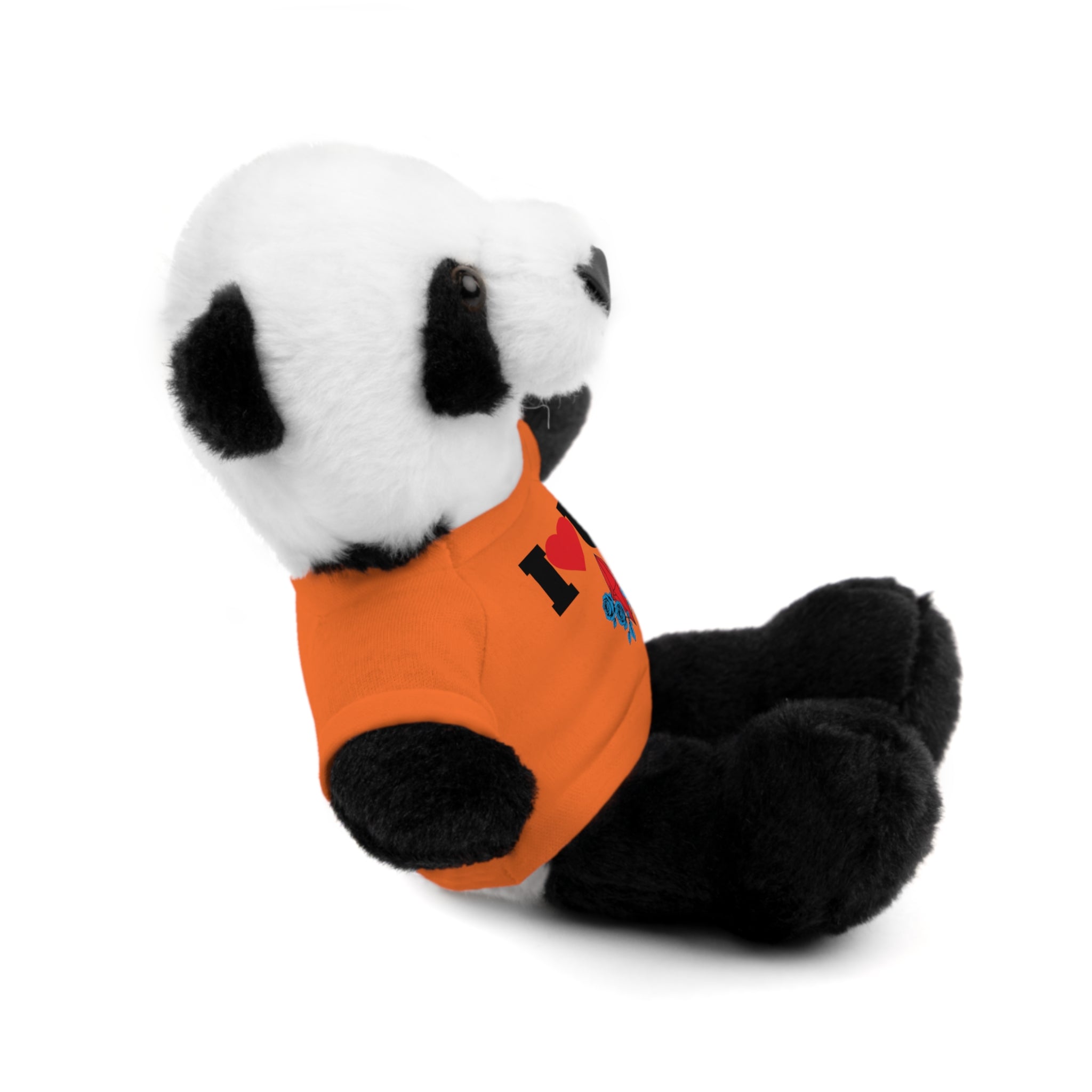 Plush Bear with Branded Tee – Red Diamond and Blue Roses Teddy