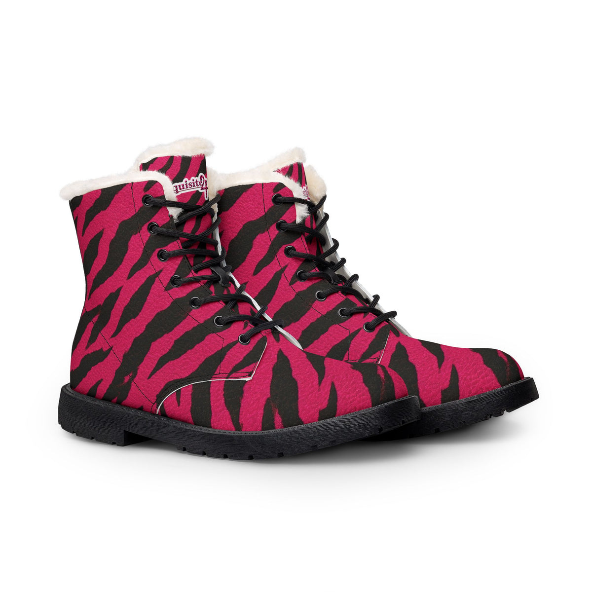 Women's Pink Tiger Stripe Boots