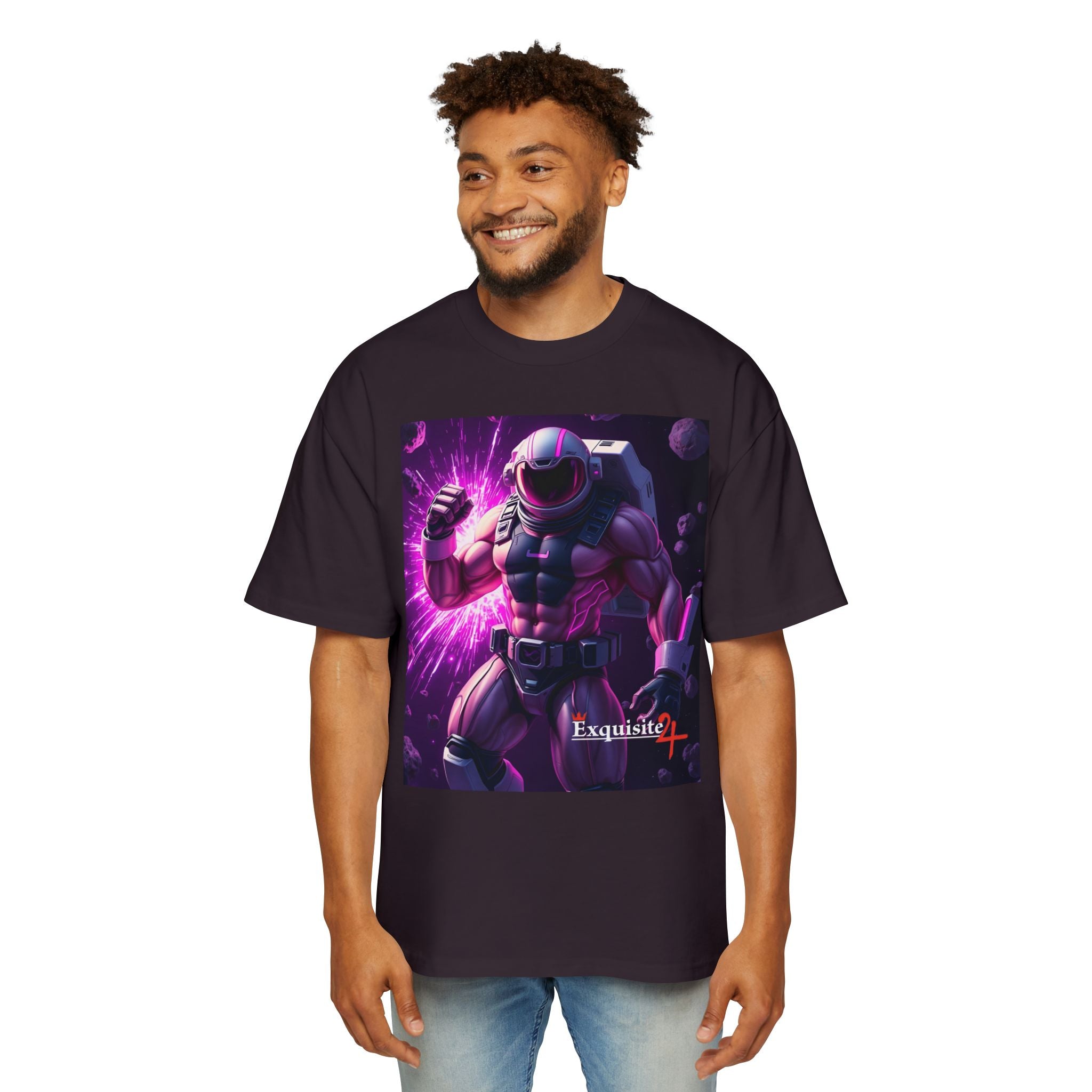 Astro Warrior Graphic Tee — Purple Space Ninja Gaming T-Shirt