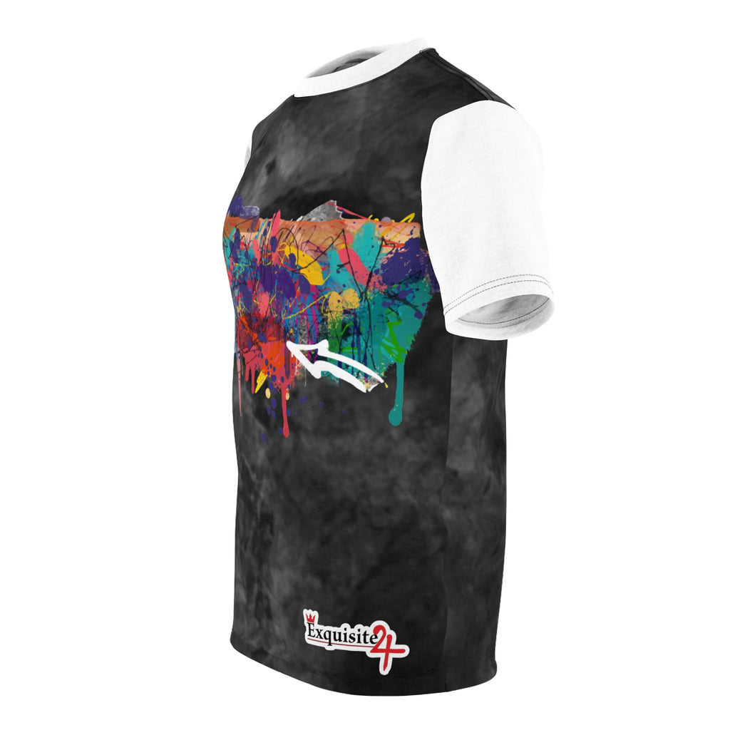 Abstract Paint Splash Tee — Colorful Graffiti Graphic T-Shirt
