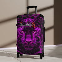 Purple Leopard Suitcase