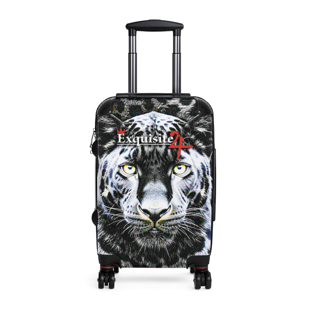 Tiger Face Carry-On Suitcase – "Exquisite 24" Travel Luggage with Bold Wildlife Print
