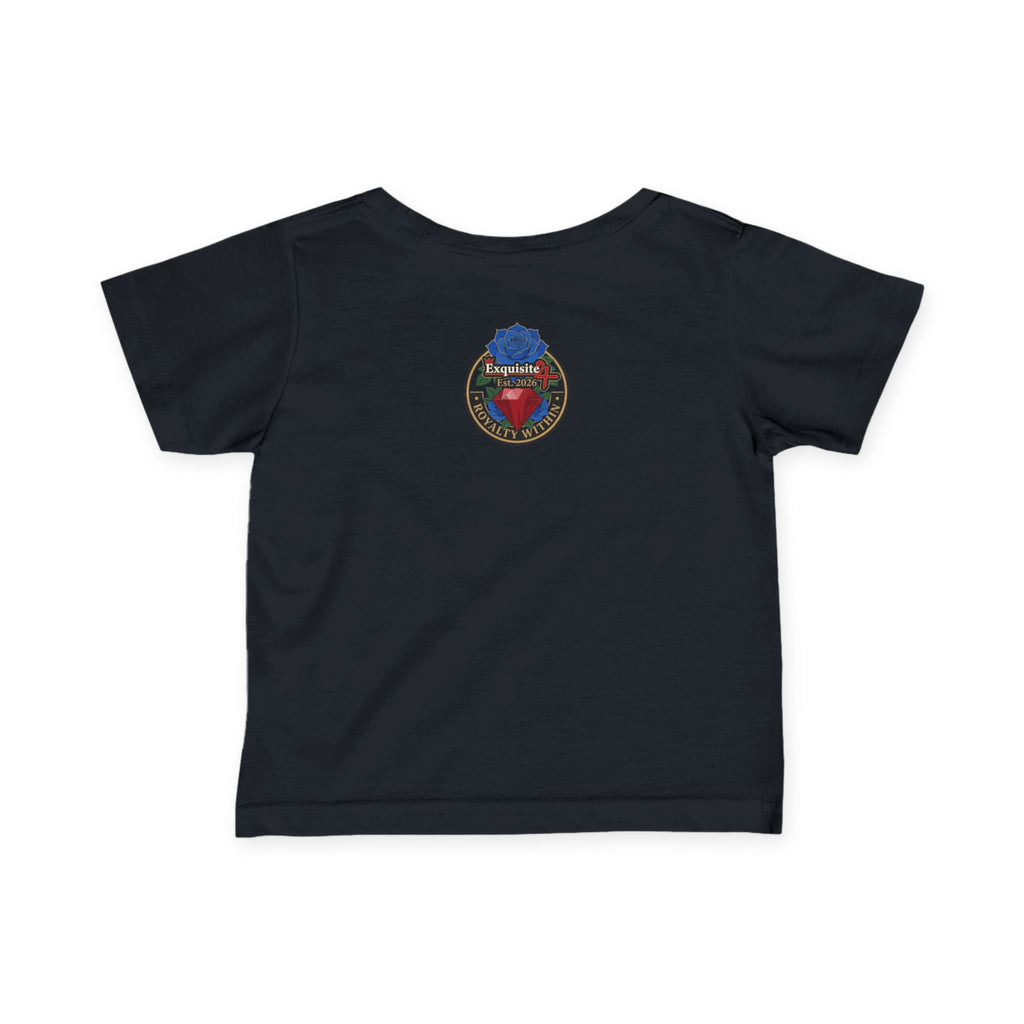 Infant Tee — "Daddy's Prince" Baby T‑Shirt with Crowned Angel Design