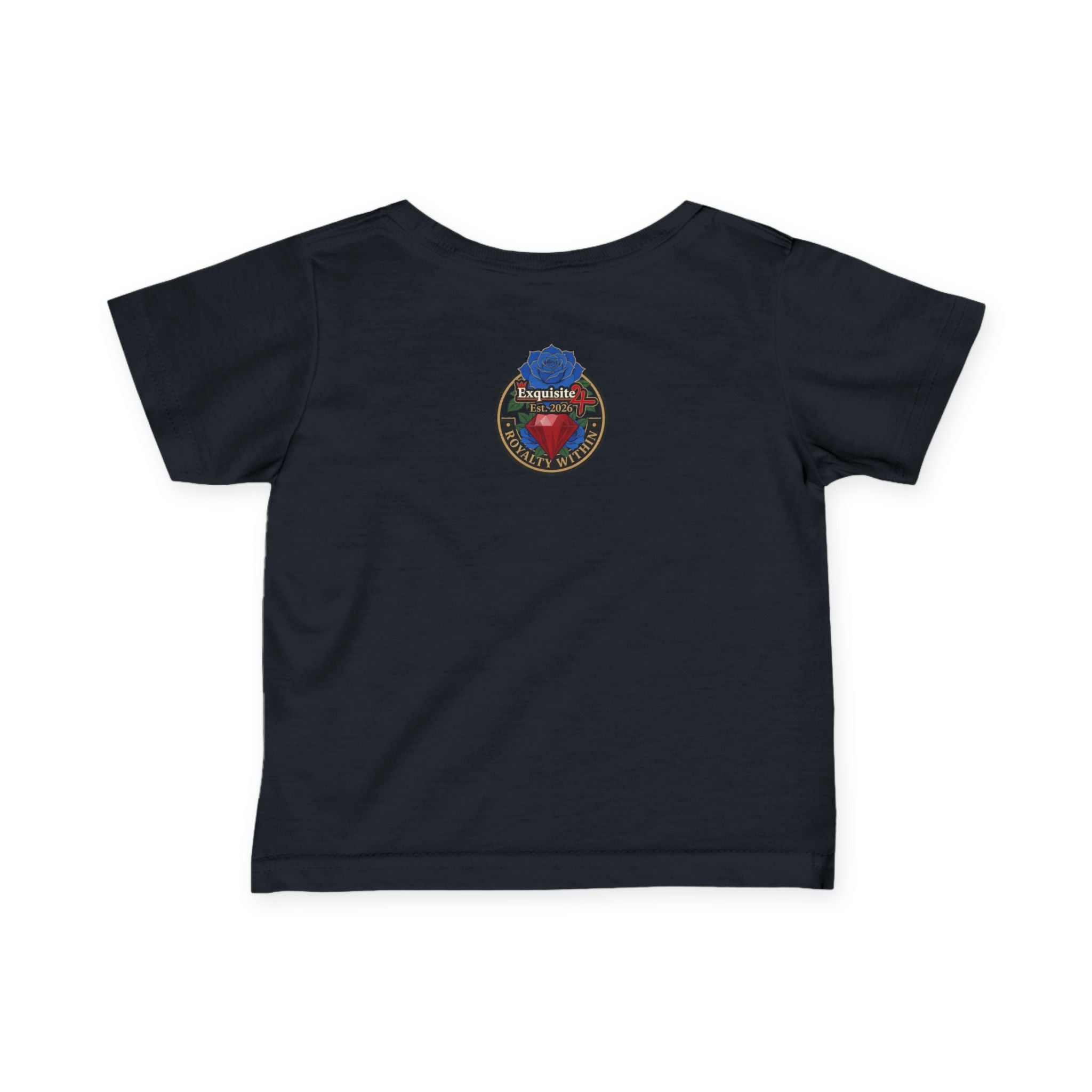 Infant Tee — "Daddy's Prince" Baby T‑Shirt with Crowned Angel Design