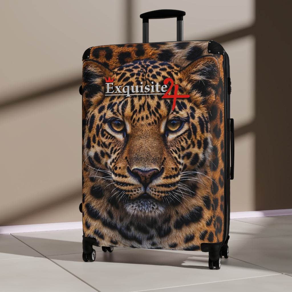 Leopard Face Carry-On Suitcase — Exquisite 24 Travel Luggage