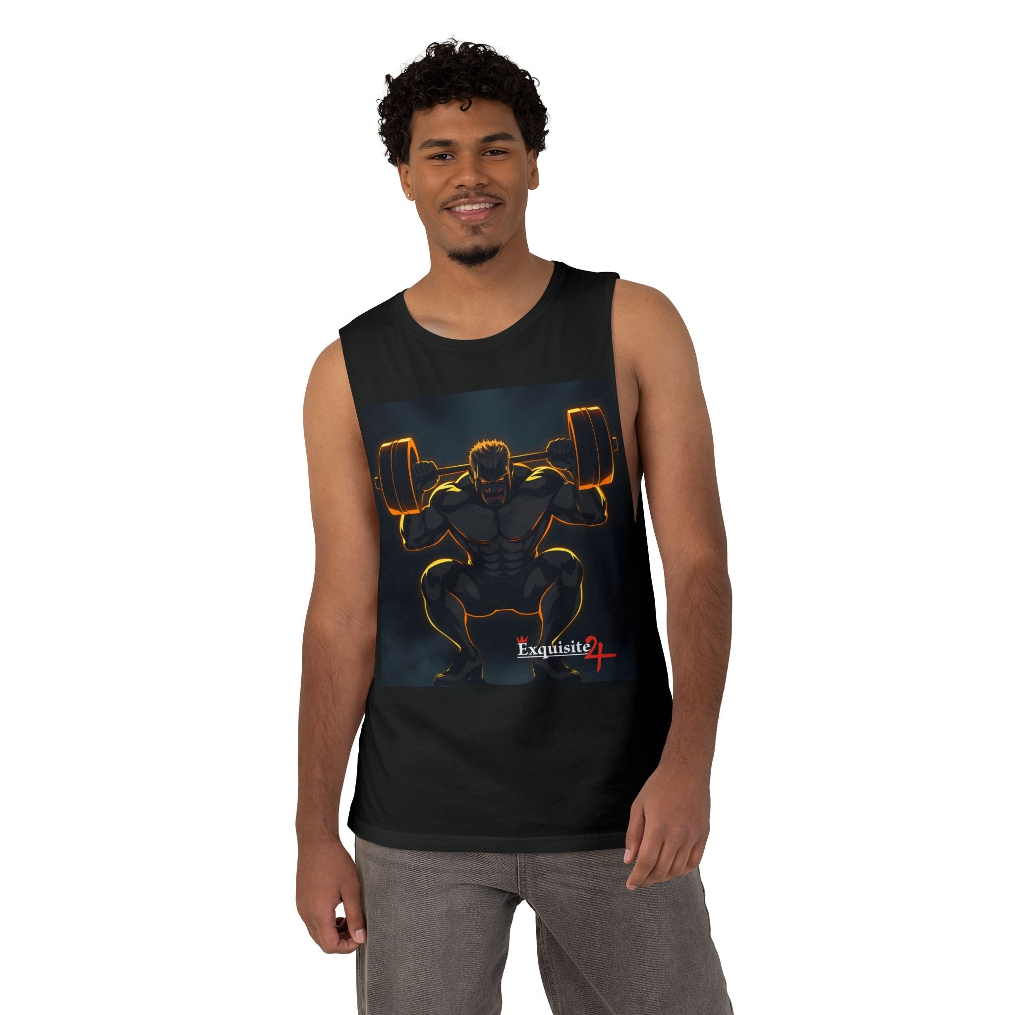 'Champions Are Made in the Gym' Weightlifting Graphic Tank