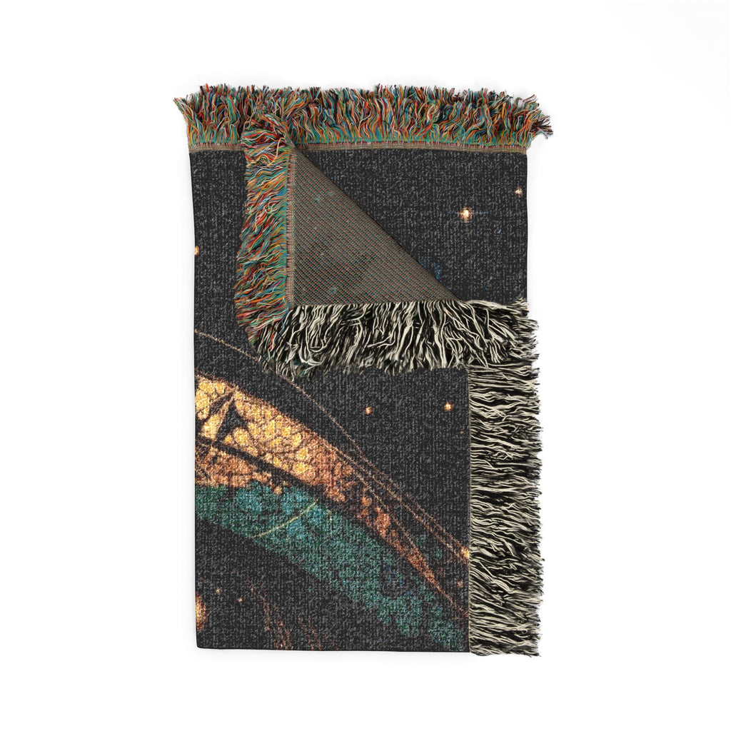 Celestial Eye Woven Blanket — Vintage Starry Night Throw