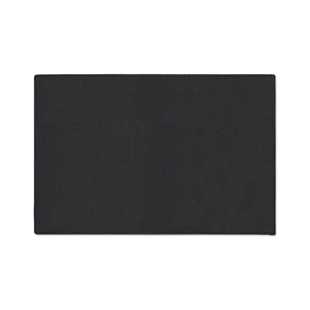 Geometric Blue Prism Floor Mat — Heavy Duty Non-Slip Rug for Entry, Garage & Office
