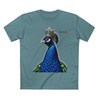 Crowned Blue Peacock Graphic Tee