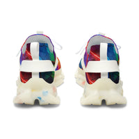 Women’s Mesh Sneakers — Vibrant Stained-Glass Athletic Shoes