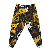 Yellow Comic Blast Athletic Joggers