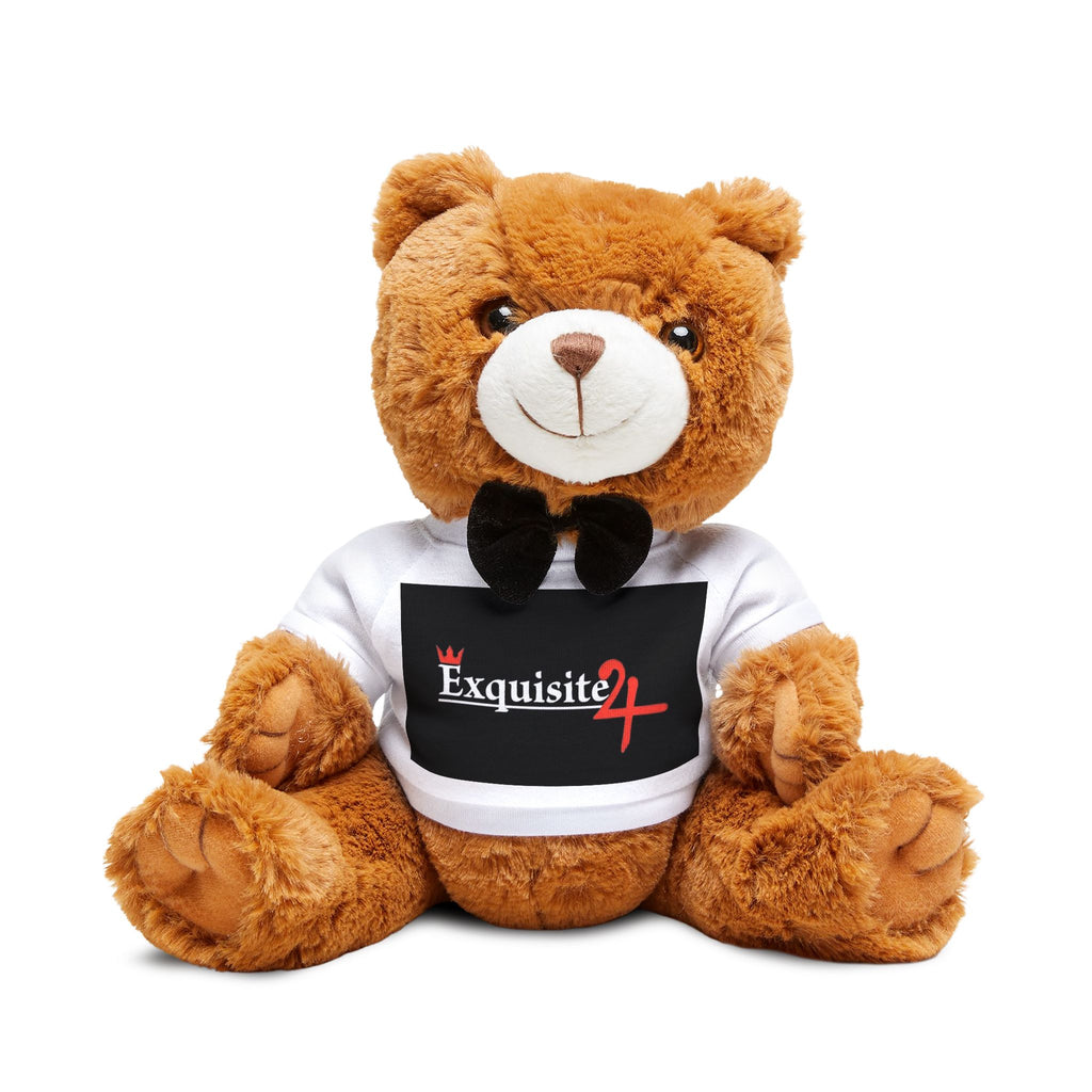 Exquisite 24 Tee Plush Teddy Bear — Cute Gift Bear with Bowtie & Branded T‑Shirt
