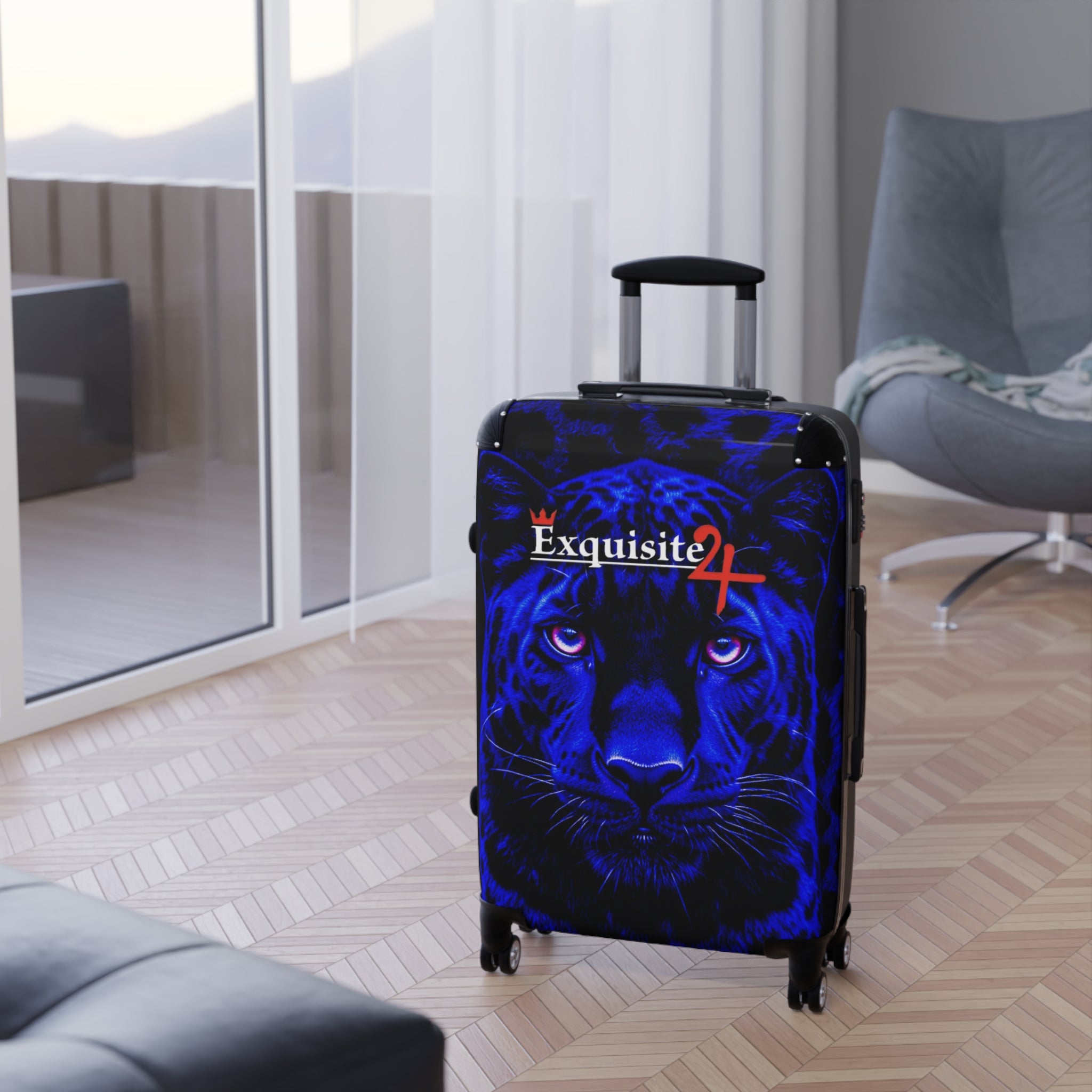 Blue Panther Carry-On Suitcase – Exquisite 24 Travel Luggage
