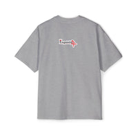 Oversized Graphic Tee — Bleeding Heart with Sword Design