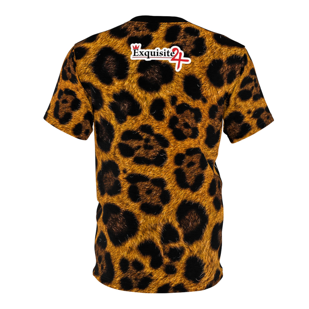 Gold Grillz Leopard Sleeve Tee