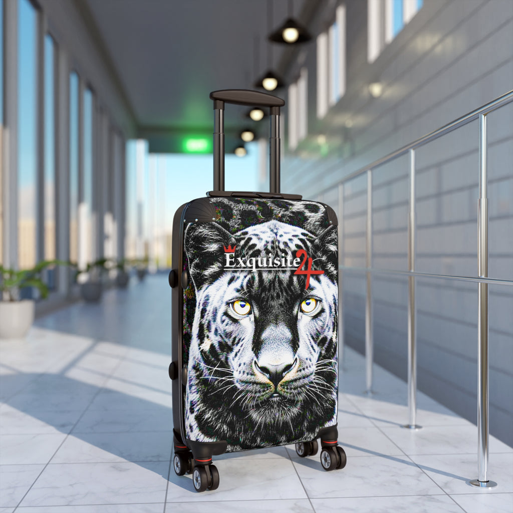 Tiger Face Carry-On Suitcase – "Exquisite 24" Travel Luggage with Bold Wildlife Print