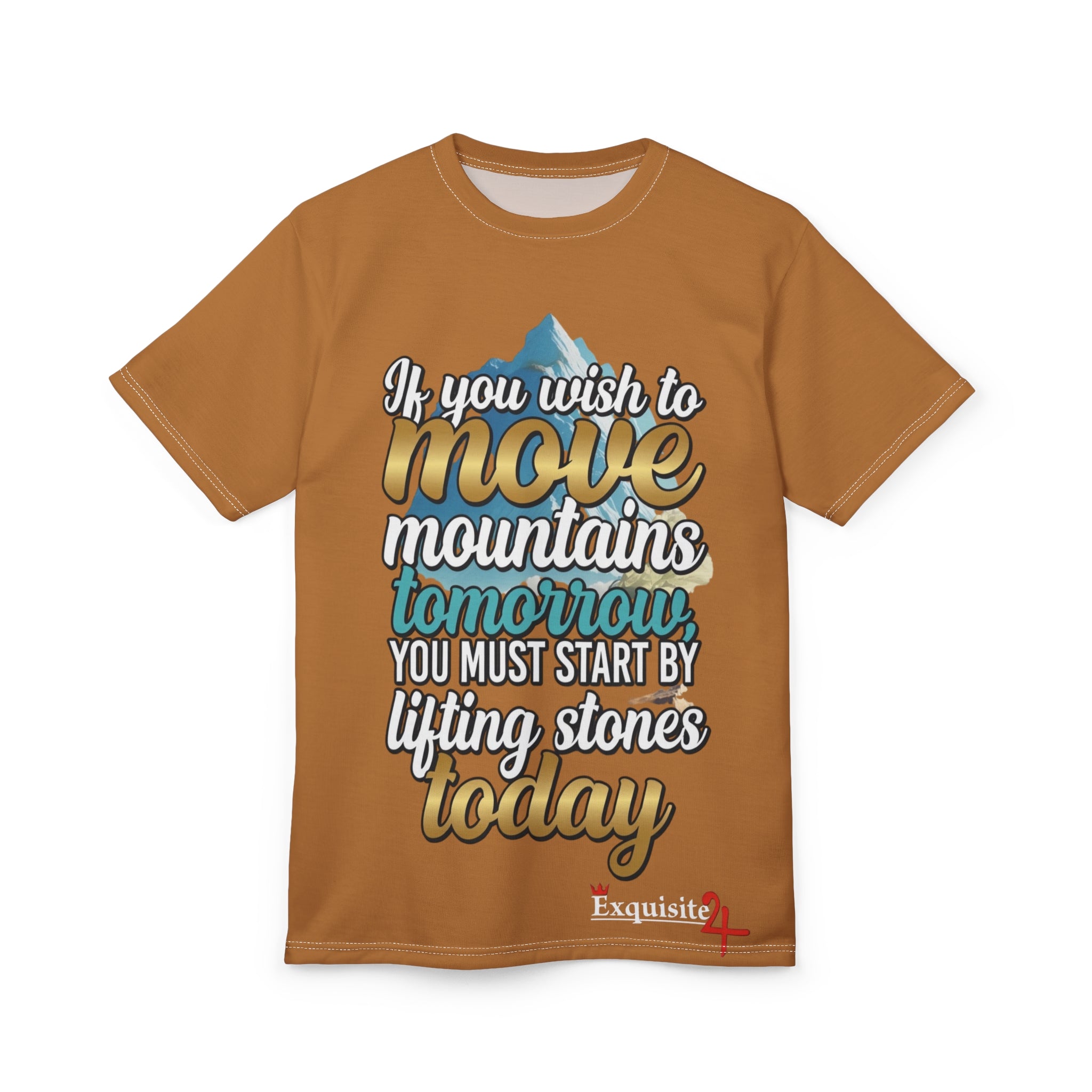 Move Mountains Tee — Inspirational Motivational Quote T‑Shirt