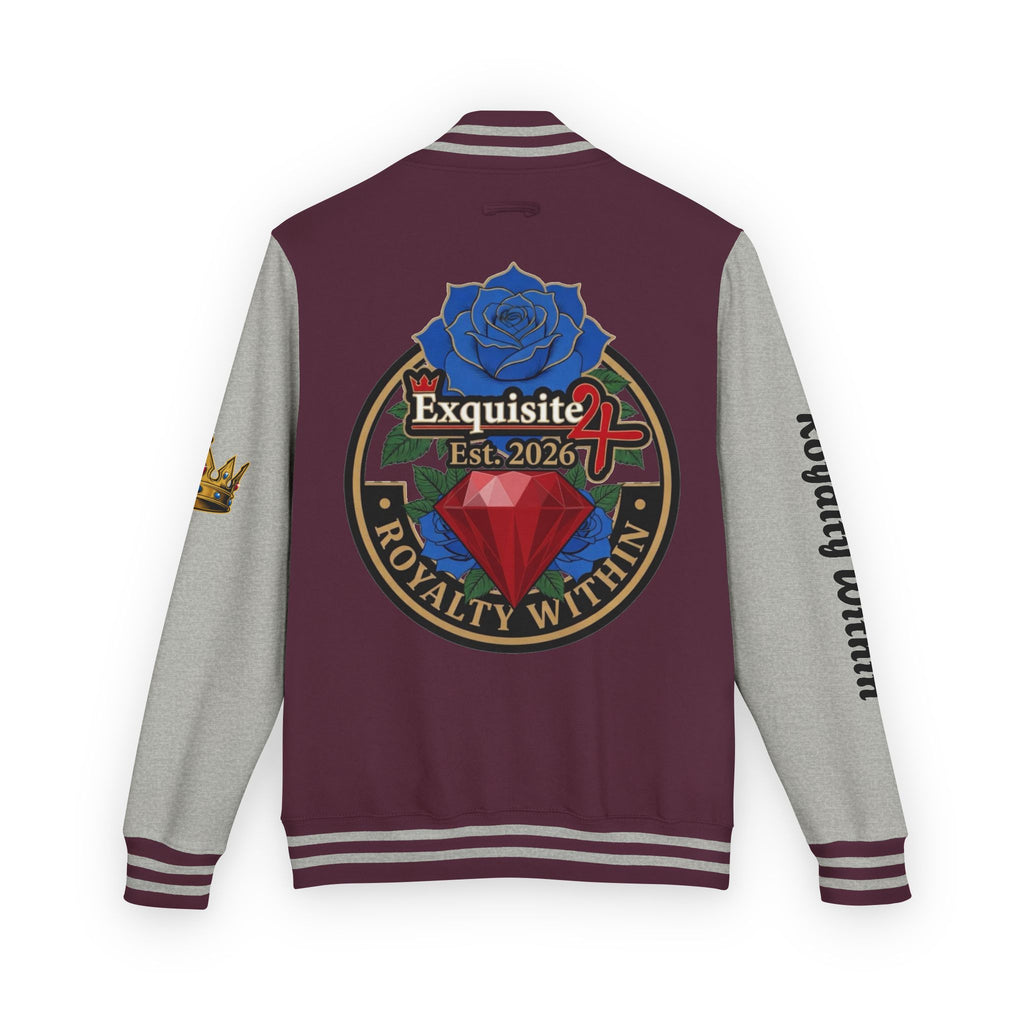 Exquisite 24 Royalty Within Emblem Varsity Jacket