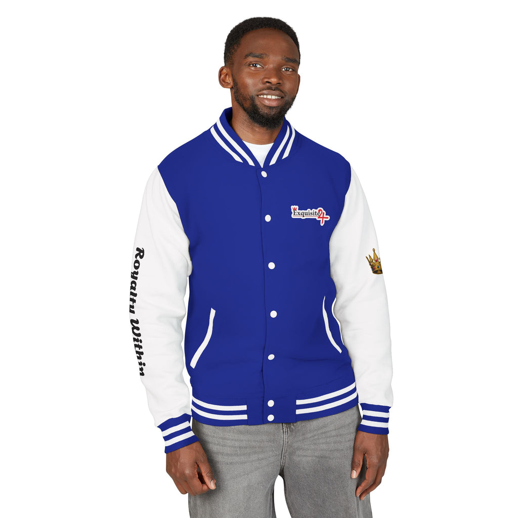 Exquisite 24 Royalty Within Emblem Varsity Jacket