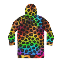 Rainbow Leopard Hoodie Dress