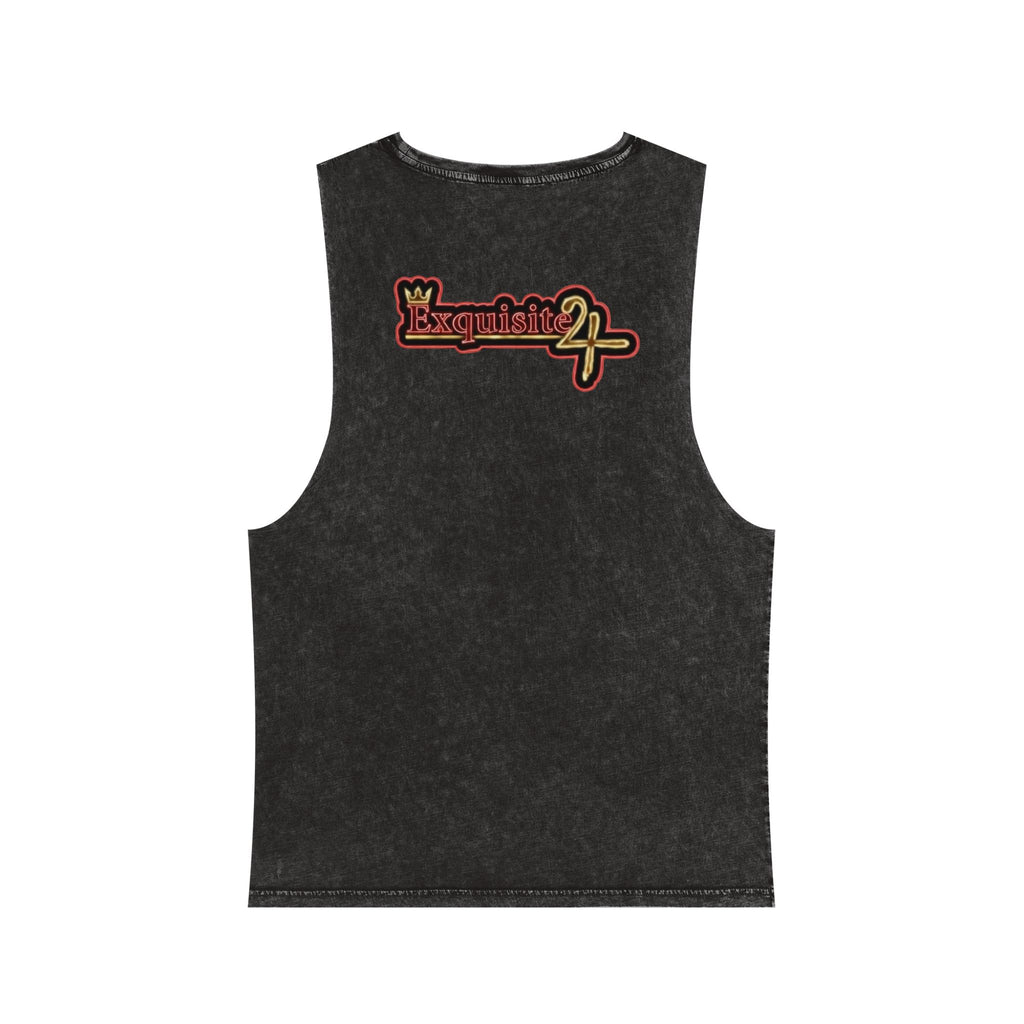 Pineapple Print Stonewash Tank Top