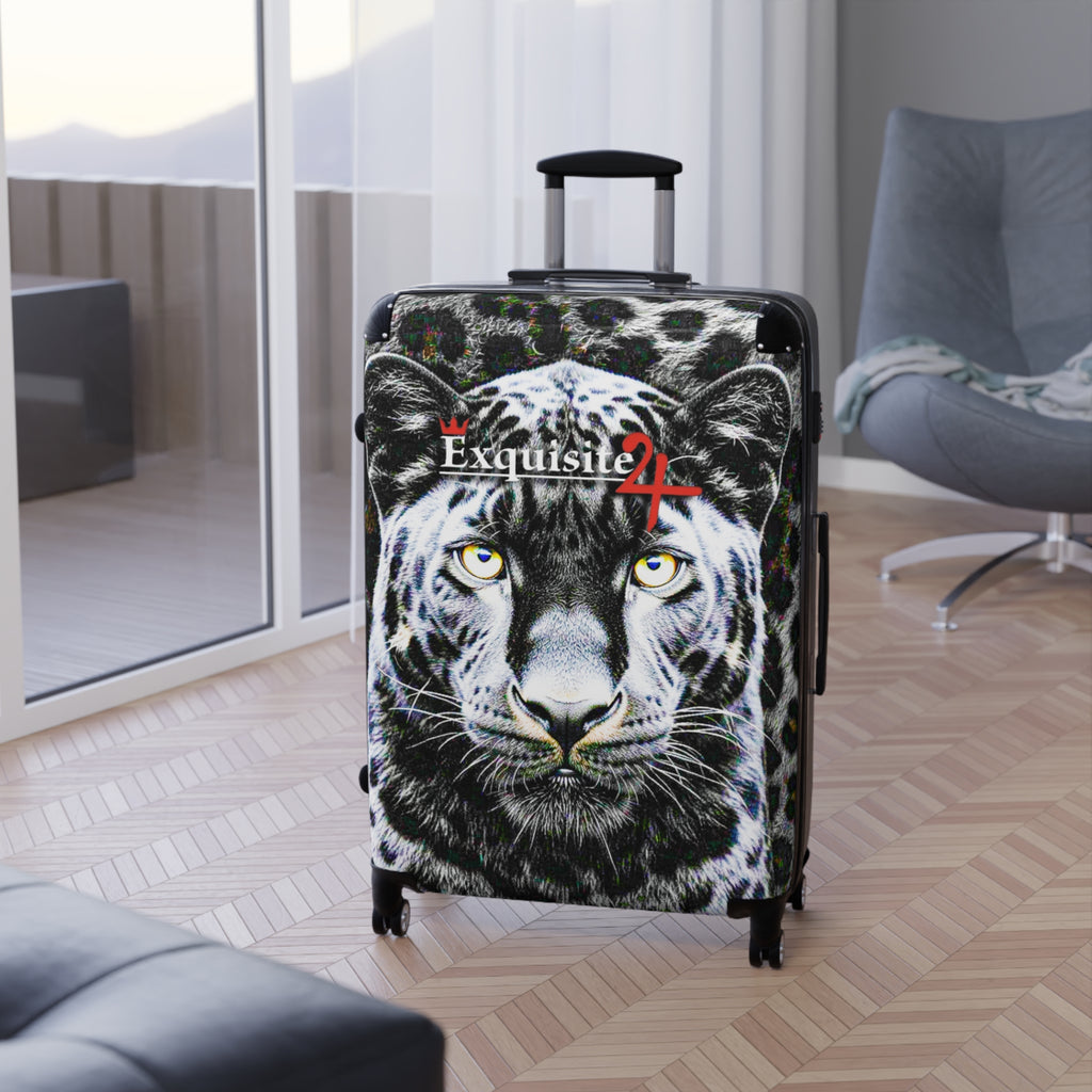 Tiger Face Carry-On Suitcase – "Exquisite 24" Travel Luggage with Bold Wildlife Print