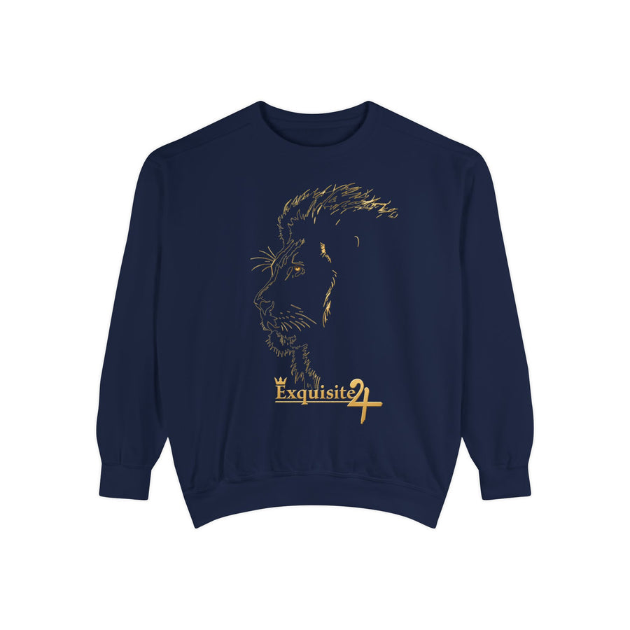 Gold Lion Outline Sweatshirt
