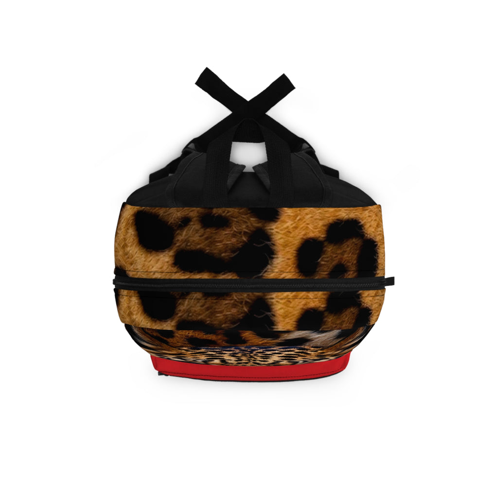 Exquisite 24 Leopard Gaze Backpack — Bold Animal Print School & Travel Bag