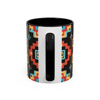 Colorful Geometric Aztec Pattern Coffee Cup