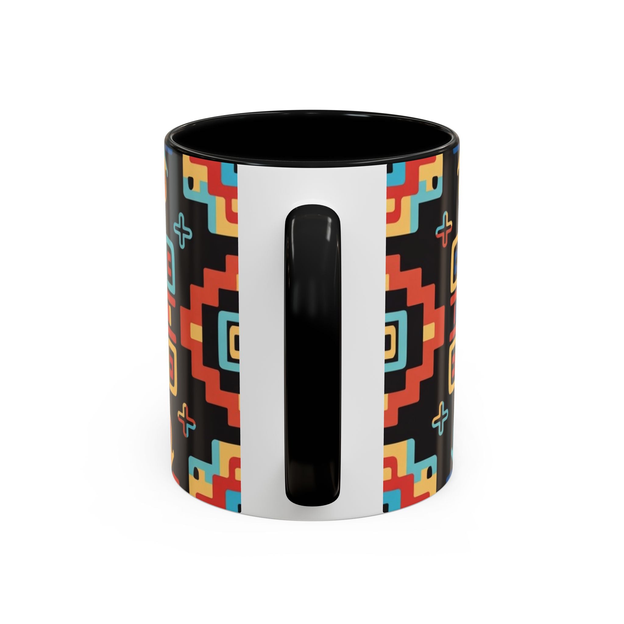 Colorful Geometric Aztec Pattern Coffee Cup