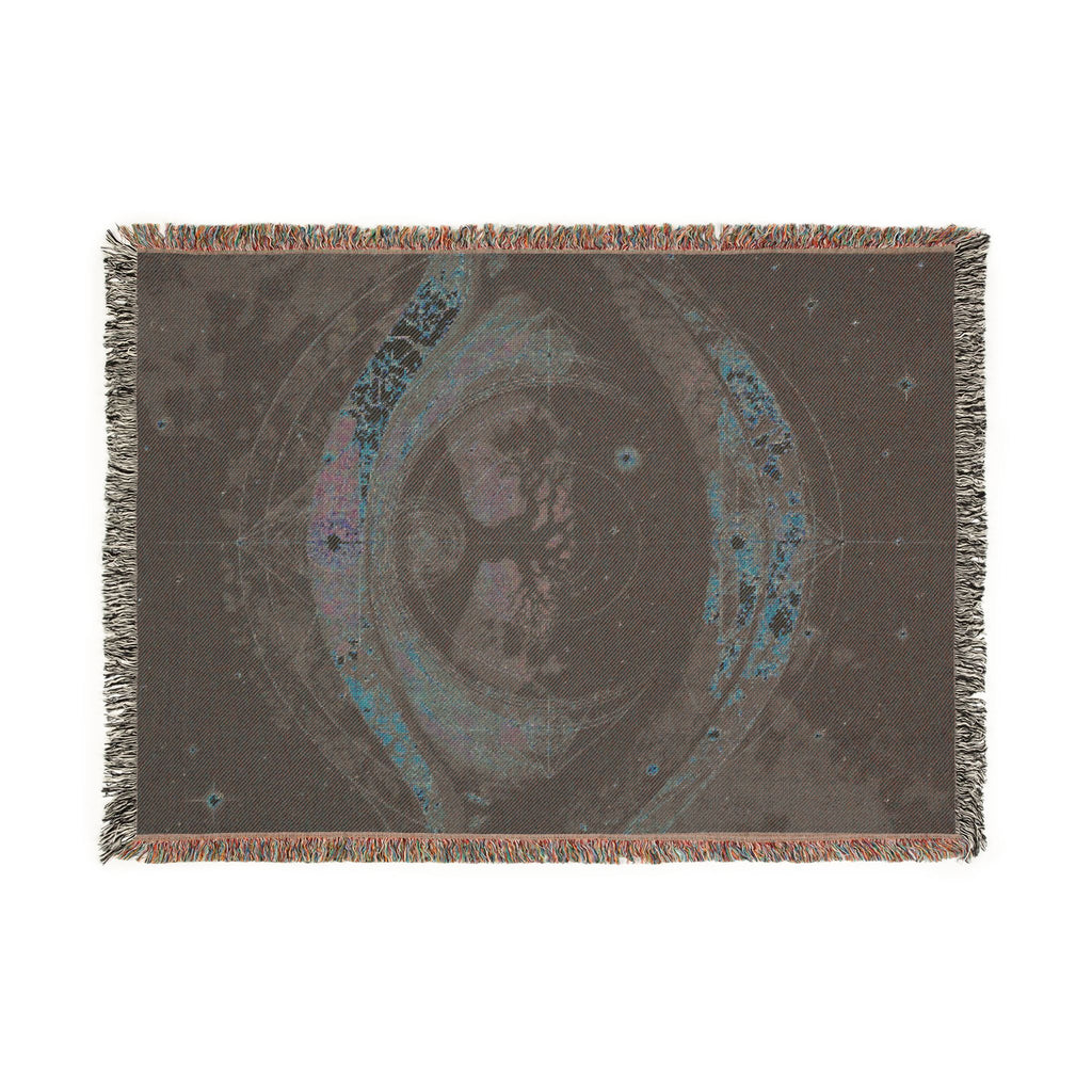 Celestial Eye Woven Blanket — Vintage Starry Night Throw