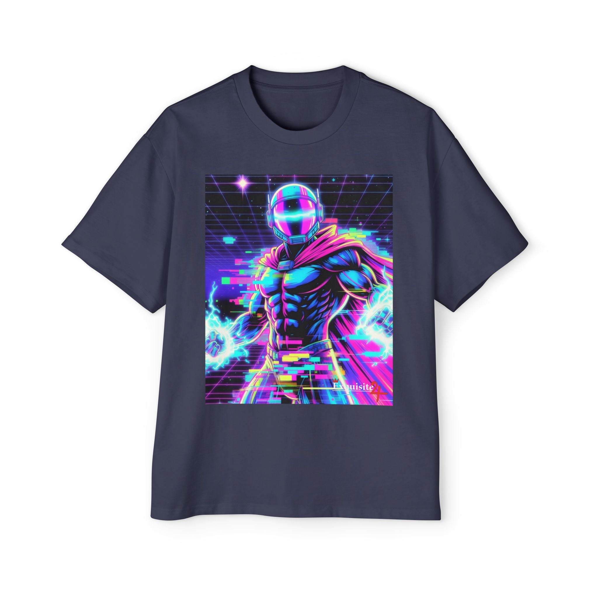 Graphic Tee — Retro Cyberhero Oversized Tee