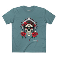 Rose Warrior Skull Graphic Tee